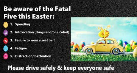 Stay Safe on the roads this Easter image
